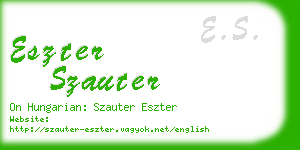 eszter szauter business card